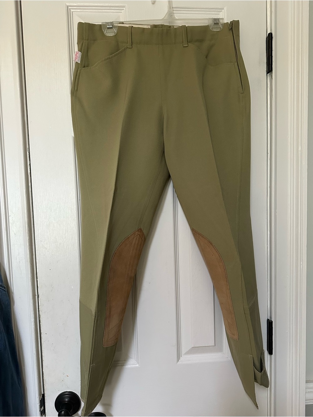 BeigeTailored Sportsman Riding Breeches with Knee Patches- Size 30L style 1945
